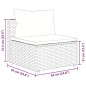 vidaXL 9-tlg. Garten-Sofagarnitur mit Kissen Grau Poly Rattan vidaXL 9-tlg. Garten-Sofagarnitur mit Kissen Grau Poly Rattan