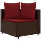 vidaXL 10-tlg. Garten-Sofagarnitur mit Kissen Braun Poly Rattan vidaXL 10-tlg. Garten-Sofagarnitur mit Kissen Braun Poly Rattan