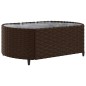 vidaXL 10-tlg. Garten-Sofagarnitur mit Kissen Braun Poly Rattan vidaXL 10-tlg. Garten-Sofagarnitur mit Kissen Braun Poly Rattan