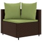vidaXL 9-tlg. Garten-Sofagarnitur mit Kissen Braun Poly Rattan vidaXL 9-tlg. Garten-Sofagarnitur mit Kissen Braun Poly Rattan
