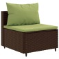 vidaXL 9-tlg. Garten-Sofagarnitur mit Kissen Braun Poly Rattan vidaXL 9-tlg. Garten-Sofagarnitur mit Kissen Braun Poly Rattan