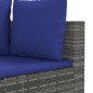 vidaXL 7-tlg. Garten-Sofagarnitur mit Kissen Grau Poly Rattan vidaXL 7-tlg. Garten-Sofagarnitur mit Kissen Grau Poly Rattan
