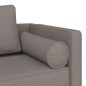 vidaXL Chaiselongue mit Kissen Taupe Stoff vidaXL Chaiselongue mit Kissen Taupe Stoff