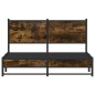 vidaXL Metallbett ohne Matratze Räuchereiche 140x200 cm vidaXL Metallbett ohne Matratze Räuchereiche 140x200 cm