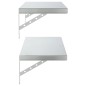 vidaXL Wandregale 2 Stk. 75x30 cm Silbern Edelstahl vidaXL Wandregale 2 Stk. 75x30 cm Silbern Edelstahl