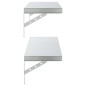 vidaXL Wandregale 2 Stk. 100x23,5 cm Silbern Edelstahl vidaXL Wandregale 2 Stk. 100x23,5 cm Silbern Edelstahl
