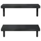vidaXL Wandregale 2 Stk. 50x23,5 cm Schwarz Edelstahl vidaXL Wandregale 2 Stk. 50x23,5 cm Schwarz Edelstahl