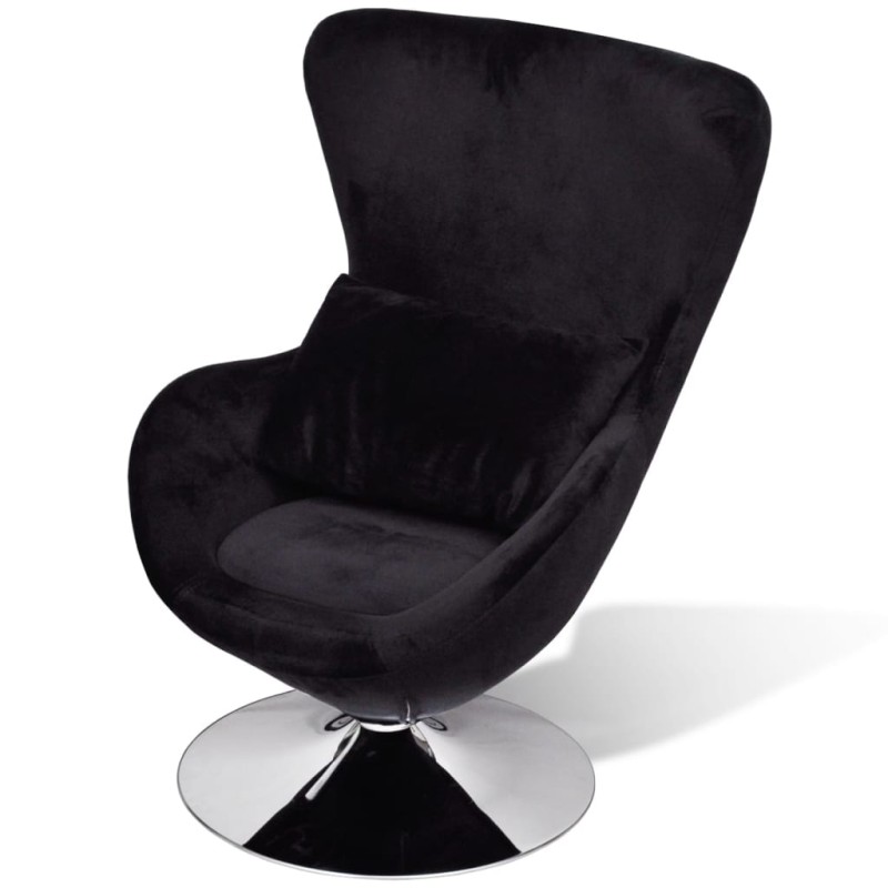 Sessel in Ei-Form Schwarz Sessel in Ei-Form Schwarz