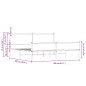 vidaXL Metallbett ohne Matratze Sonoma-Eiche 200x200 cm vidaXL Metallbett ohne Matratze Sonoma-Eiche 200x200 cm