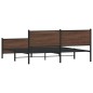 vidaXL Metallbett ohne Matratze Braun Eichen-Optik 193x203 cm vidaXL Metallbett ohne Matratze Braun Eichen-Optik 193x203 cm