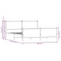 vidaXL Metallbett ohne Matratze Braun Eichen-Optik 193x203 cm vidaXL Metallbett ohne Matratze Braun Eichen-Optik 193x203 cm