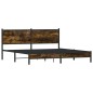 vidaXL Metallbett ohne Matratze Räuchereiche 180x200 cm vidaXL Metallbett ohne Matratze Räuchereiche 180x200 cm