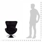 Sessel in Ei-Form Schwarz Sessel in Ei-Form Schwarz
