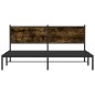 vidaXL Metallbett ohne Matratze Räuchereiche 183x213 cm vidaXL Metallbett ohne Matratze Räuchereiche 183x213 cm