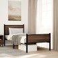 vidaXL Metallbett ohne Matratze Braun Eichen-Optik 75x190 cm vidaXL Metallbett ohne Matratze Braun Eichen-Optik 75x190 cm