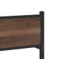 vidaXL Metallbett ohne Matratze Braun Eichen-Optik 75x190 cm vidaXL Metallbett ohne Matratze Braun Eichen-Optik 75x190 cm