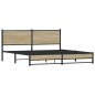 vidaXL Metallbett ohne Matratze Sonoma-Eiche 183x213 cm vidaXL Metallbett ohne Matratze Sonoma-Eiche 183x213 cm