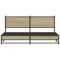 vidaXL Metallbett ohne Matratze Sonoma-Eiche 183x213 cm vidaXL Metallbett ohne Matratze Sonoma-Eiche 183x213 cm