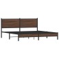 vidaXL Metallbett ohne Matratze Braun Eichen-Optik 183x213 cm vidaXL Metallbett ohne Matratze Braun Eichen-Optik 183x213 cm