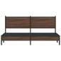 vidaXL Metallbett ohne Matratze Braun Eichen-Optik 183x213 cm vidaXL Metallbett ohne Matratze Braun Eichen-Optik 183x213 cm