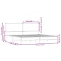 vidaXL Metallbett ohne Matratze Braun Eichen-Optik 183x213 cm vidaXL Metallbett ohne Matratze Braun Eichen-Optik 183x213 cm