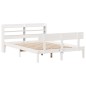 vidaXL Massivholzbett ohne Matratze Weiß 140x200 cm Kiefernholz vidaXL Massivholzbett ohne Matratze Weiß 140x200 cm Kiefernholz