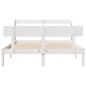 vidaXL Massivholzbett ohne Matratze Weiß 140x200 cm Kiefernholz vidaXL Massivholzbett ohne Matratze Weiß 140x200 cm Kiefernholz