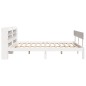 vidaXL Massivholzbett ohne Matratze Weiß 140x200 cm Kiefernholz vidaXL Massivholzbett ohne Matratze Weiß 140x200 cm Kiefernholz