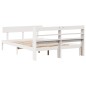 vidaXL Massivholzbett ohne Matratze Weiß 140x200 cm Kiefernholz vidaXL Massivholzbett ohne Matratze Weiß 140x200 cm Kiefernholz