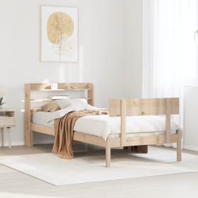 vidaXL Massivholzbett ohne Matratze 100x200 cm Kiefernholz