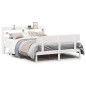vidaXL Massivholzbett ohne Matratze Weiß 150x200 cm Kiefernholz vidaXL Massivholzbett ohne Matratze Weiß 150x200 cm Kiefernholz