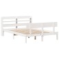 vidaXL Massivholzbett ohne Matratze Weiß 120x190 cm Kiefernholz vidaXL Massivholzbett ohne Matratze Weiß 120x190 cm Kiefernholz