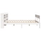 vidaXL Massivholzbett ohne Matratze Weiß 120x190 cm Kiefernholz vidaXL Massivholzbett ohne Matratze Weiß 120x190 cm Kiefernholz