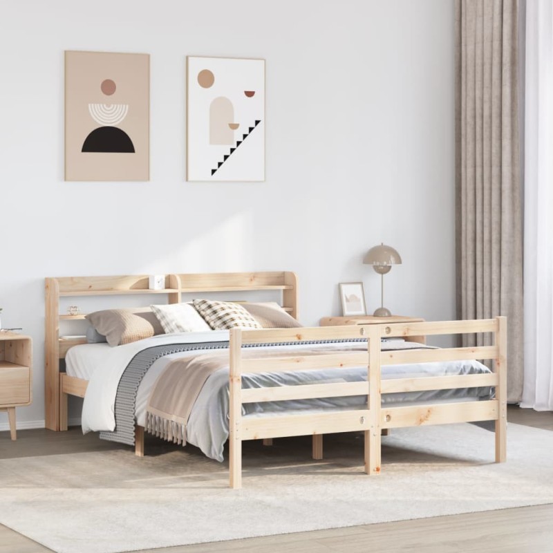 vidaXL Bettgestell mit Kopfteil ohne Matratze 120x200 cm vidaXL Bettgestell mit Kopfteil ohne Matratze 120x200 cm