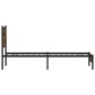 vidaXL Metallbett ohne Matratze Räuchereiche 107x203 cm vidaXL Metallbett ohne Matratze Räuchereiche 107x203 cm