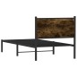 vidaXL Metallbett ohne Matratze Räuchereiche 80x200 cm vidaXL Metallbett ohne Matratze Räuchereiche 80x200 cm