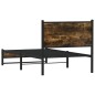 vidaXL Metallbett ohne Matratze Räuchereiche 90x200 cm vidaXL Metallbett ohne Matratze Räuchereiche 90x200 cm