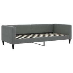 Tagesbett Dunkelgrau 90x200 cm Stoff