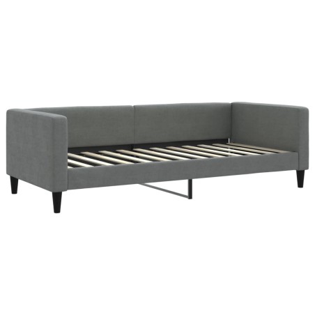 Tagesbett Dunkelgrau 90x200 cm Stoff