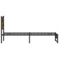 vidaXL Metallbett ohne Matratze Räuchereiche 100x200 cm vidaXL Metallbett ohne Matratze Räuchereiche 100x200 cm