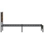 vidaXL Metallbett ohne Matratze Räuchereiche 90x190 cm vidaXL Metallbett ohne Matratze Räuchereiche 90x190 cm