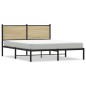 vidaXL Metallbett ohne Matratze Sonoma-Eiche 140x190 cm vidaXL Metallbett ohne Matratze Sonoma-Eiche 140x190 cm