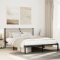 vidaXL Metallbett ohne Matratze Sonoma-Eiche 140x190 cm vidaXL Metallbett ohne Matratze Sonoma-Eiche 140x190 cm