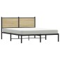 vidaXL Metallbett ohne Matratze Sonoma-Eiche 140x190 cm vidaXL Metallbett ohne Matratze Sonoma-Eiche 140x190 cm