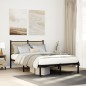 vidaXL Metallbett ohne Matratze Sonoma-Eiche 120x200 cm vidaXL Metallbett ohne Matratze Sonoma-Eiche 120x200 cm