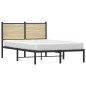 vidaXL Metallbett ohne Matratze Sonoma-Eiche 120x200 cm vidaXL Metallbett ohne Matratze Sonoma-Eiche 120x200 cm