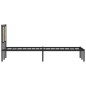 vidaXL Metallbett ohne Matratze Sonoma-Eiche 120x200 cm vidaXL Metallbett ohne Matratze Sonoma-Eiche 120x200 cm