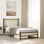 vidaXL Metallbett ohne Matratze Sonoma-Eiche 90x190 cm vidaXL Metallbett ohne Matratze Sonoma-Eiche 90x190 cm