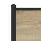 vidaXL Metallbett ohne Matratze Sonoma-Eiche 90x190 cm vidaXL Metallbett ohne Matratze Sonoma-Eiche 90x190 cm