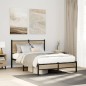 vidaXL Metallbett ohne Matratze Sonoma-Eiche 120x190 cm vidaXL Metallbett ohne Matratze Sonoma-Eiche 120x190 cm